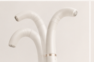 Two VELLA handles shown at different neck angles.