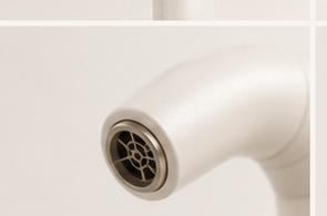 Close-up of the VELLA precision nozzle.